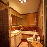 地中海设计风格卧室洗手间