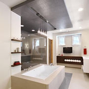 现代奢华住宅效果套图卫生间设计
