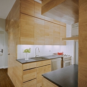 原木简约设计一居室欣赏厨房