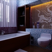 中式风格别墅装饰设计卫生间效果