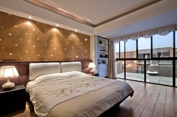 阳光新中式别墅欣赏卧室效果