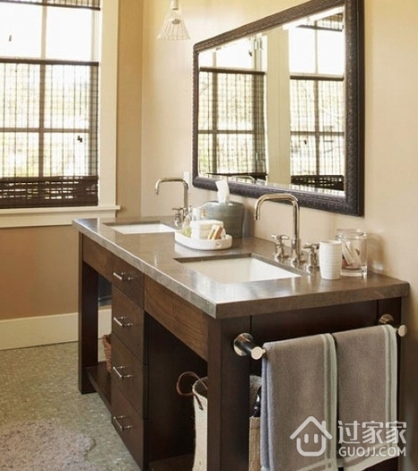 中式风格复式效果图欣赏洗手间