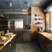 自然清新现代别墅欣赏厨房效果