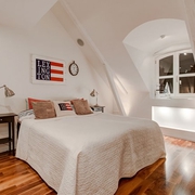 现代117平白色复式欣赏卧室设计