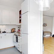 50平白色纯情公寓欣赏厨房