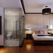 120平中式样板房欣赏卧室效果