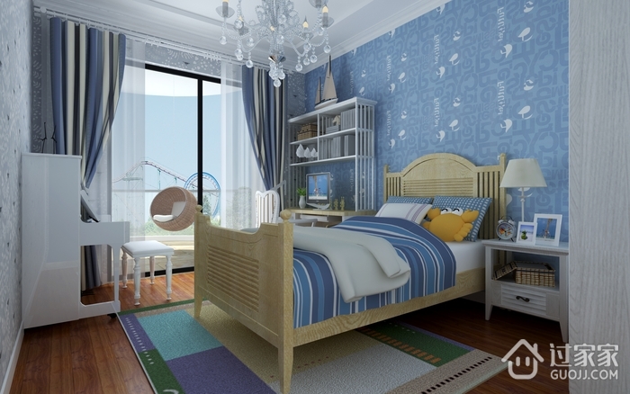 欧式效果图设计欣赏卧室全景