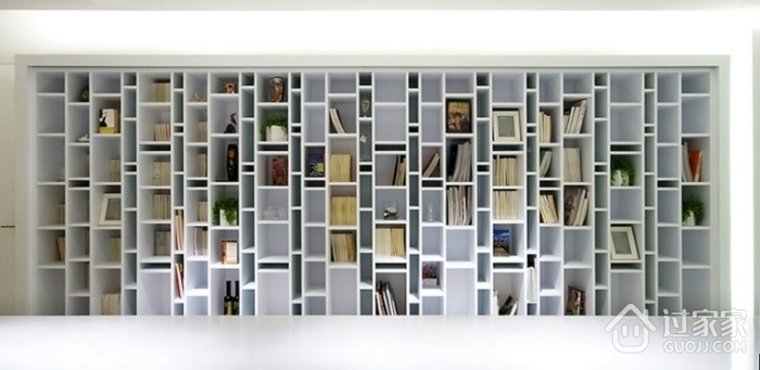 简约效果图温馨住宅设计书架设计