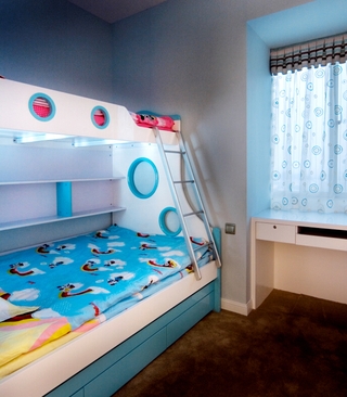 89平清爽欧式三居室欣赏儿童房设计