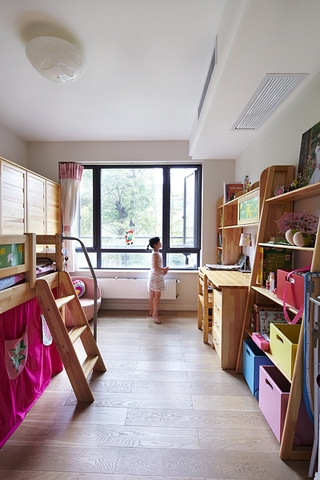 新中式风格质朴三居欣赏儿童房效果