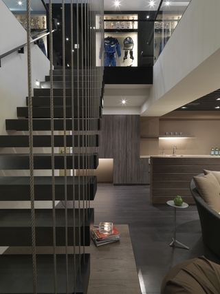 现代复式灰色空间欣赏楼梯间设计