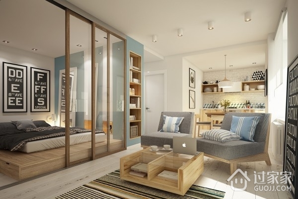 45平现代住宅改造欣赏卧室