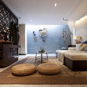 东南亚写意两居室欣赏客厅设计