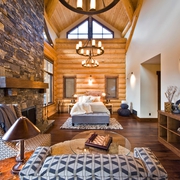 美式纯木住宅欣赏卧室设计