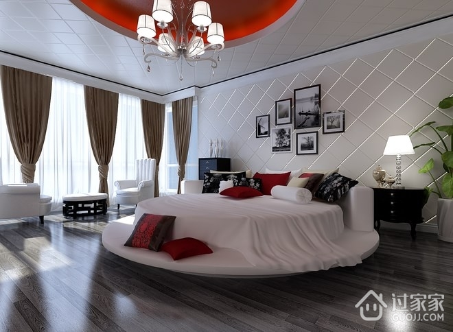 灰色调现代奢华住宅欣赏卧室设计