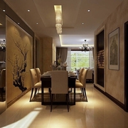 112平新中式风格住宅欣赏餐厅