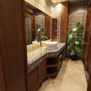 新中式风格卫生间浴室柜装修 