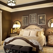 现代别墅装饰套图设计卧室效果图