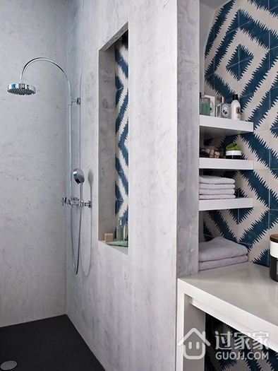独特气质现代公寓欣赏淋浴间
