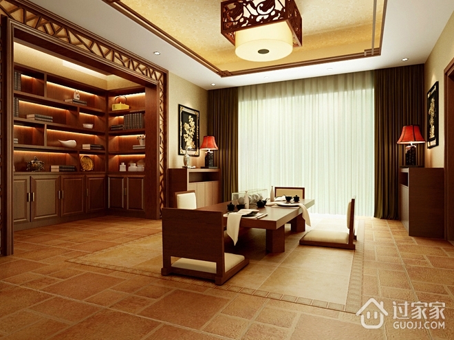 中式古典住宅欣赏客厅