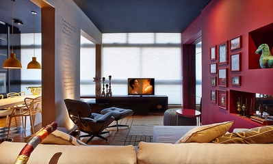 现代舒适彩色公寓欣赏
