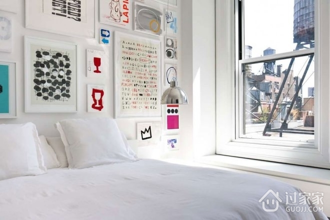 白色优雅现代简约住宅欣赏卧室陈设