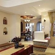 112平地中海温馨住宅欣赏客厅设计