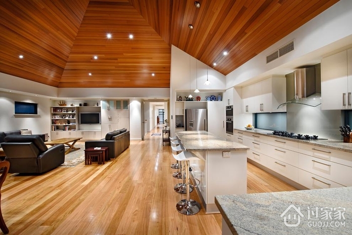 现代风格住宅效果欣赏厨房吧台设计