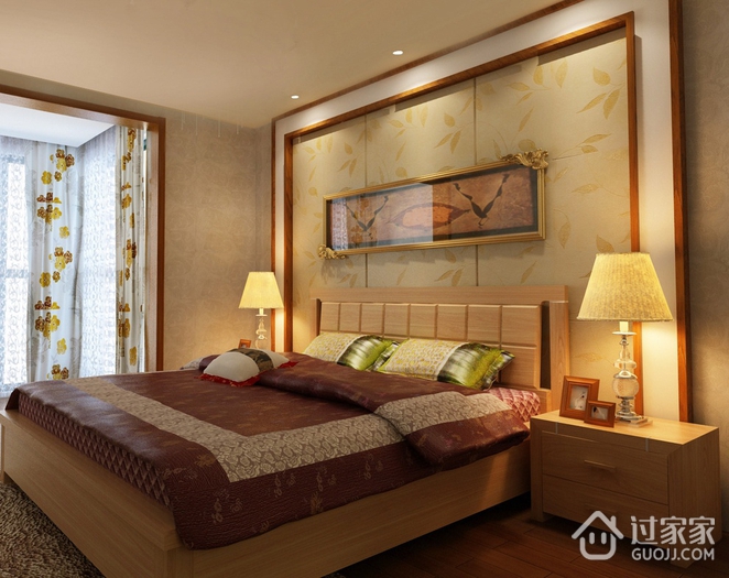 103平复式中式住宅欣赏卧室设计