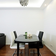 76平白色现代两居室欣赏餐厅效果图