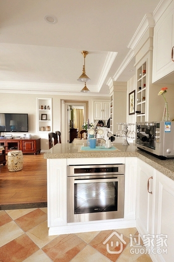 93平清新美式住宅欣赏厨房设计