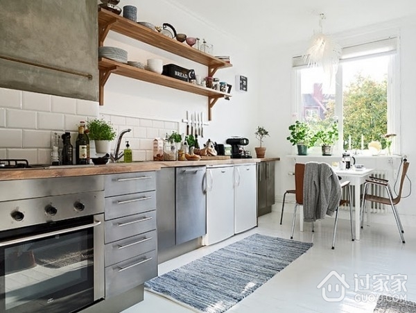 76平白色北欧住宅欣赏厨房设计