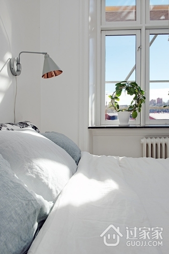 57平白色北欧一居欣赏卧室设计