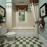 98平米三居室混搭风格设计卫生间浴缸