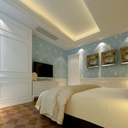 欧式风格住宅效果图设计卧室效果图