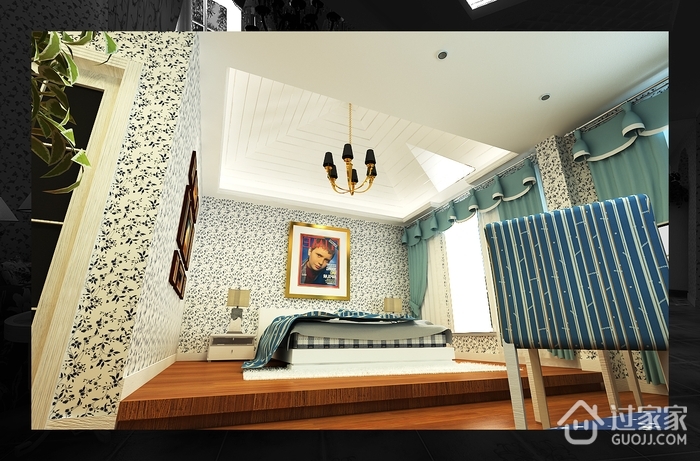地中海风格设计样板房欣赏卧室