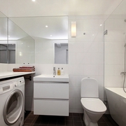 89平洁白纯净住宅欣赏卫生间设计