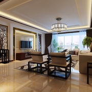 新中式温馨大宅欣赏客厅设计