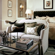 美式风格效果图卧室沙发
