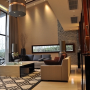 现代别墅设计效果图沙发背景