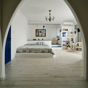 简约地中海风装饰卧室效果
