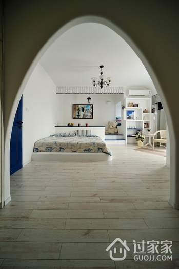 简约地中海风装饰卧室效果