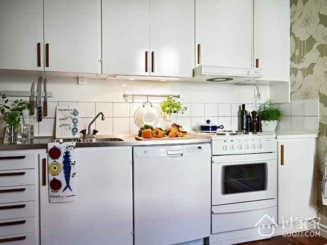 白色打造北欧专属住宅欣赏厨房