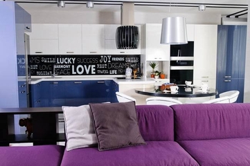 110平紫色的美居欣赏厨房