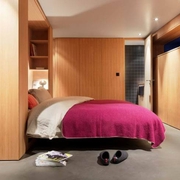 110平旧房改造现代住宅欣赏卧室陈设