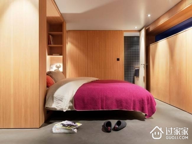 110平旧房改造现代住宅欣赏卧室陈设