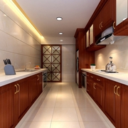 新中式风格三居住宅欣赏厨房
