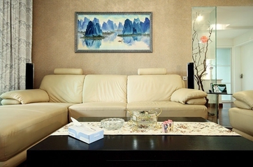 温馨简约客厅沙发摆放图 让家多一些自然