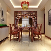 117平新中式风住宅欣赏餐厅设计