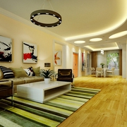 简约风格温馨效果图案例欣赏客厅设计图